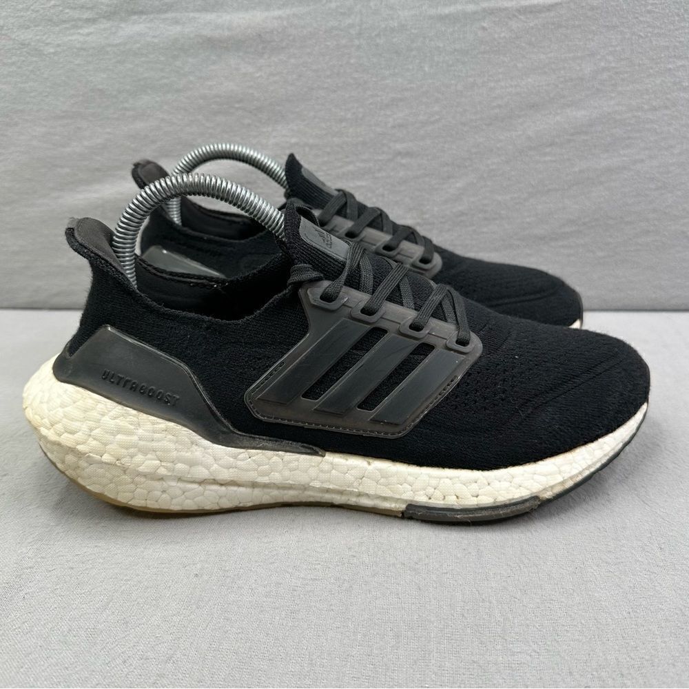 adidas UltraBoost 21 Womens Size 7.5 Shoes Core Black White Athletic Running